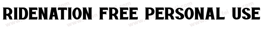 Ridenation Free Personal Use Scrip字体转换